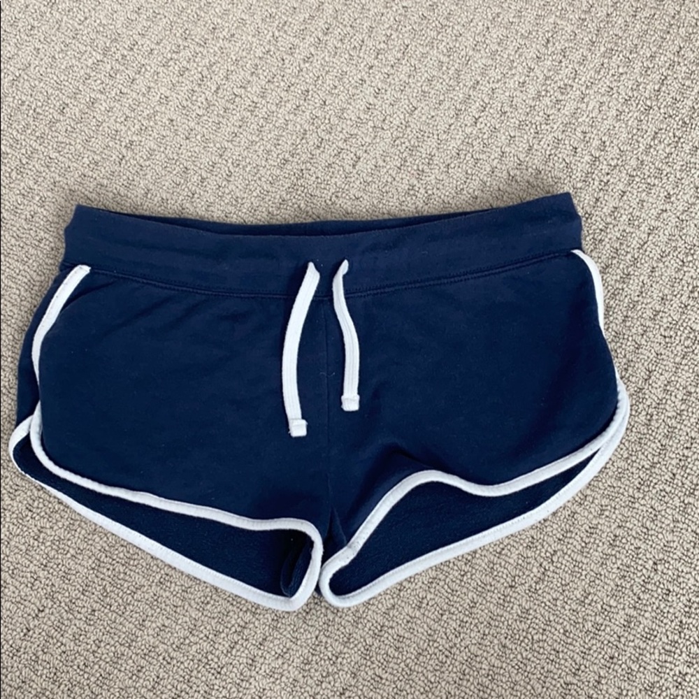 Blue cut off shorts